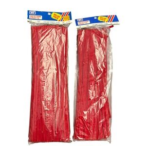 Westrim Crafts Red Chenille Stems 12in 6mm Pipe Cleaners 150+ Vintage 1098 1995
